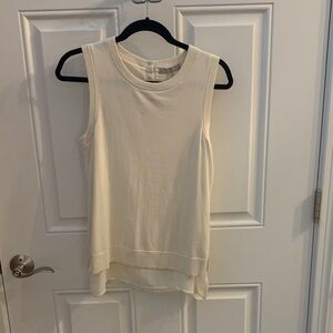 Banana Republic Cream Layered Tank Top